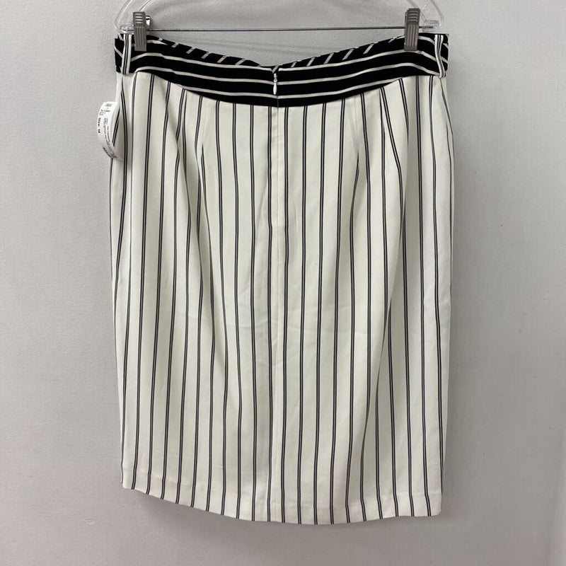 ANN TAYLOR WOMEN'S SKIRT white black mix 14