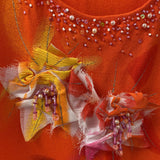 NESS WOMEN'S TOP orange mix L