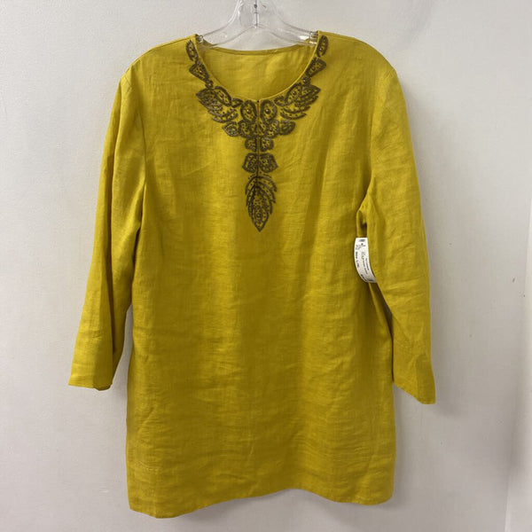 WOMEN'S TOP mustard yellow L/XL