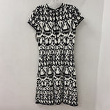PINK TARTAN WOMEN'S DRESS black white XS