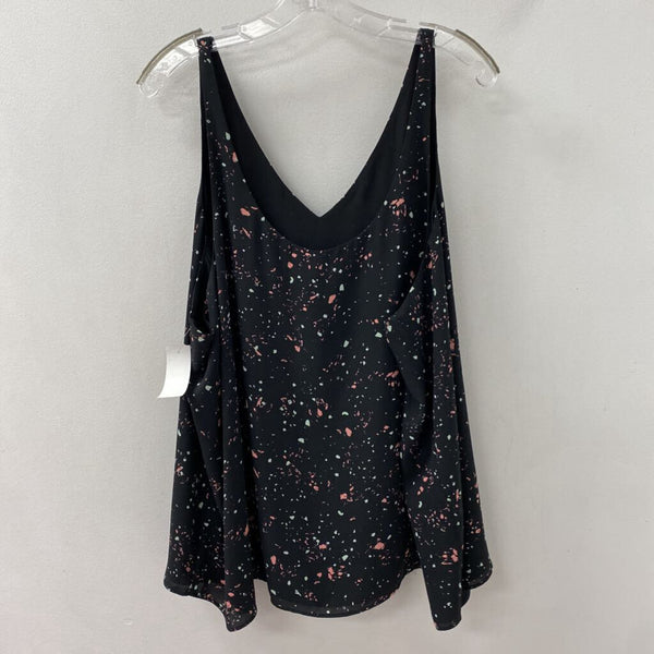 REITMANS WOMEN'S PLUS TOP black mix 3X