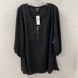 evans WOMEN'S PLUS TOP black 22/24