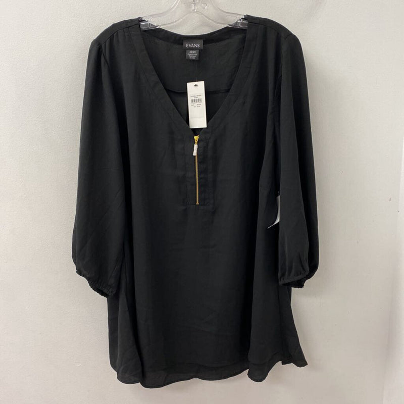 evans WOMEN'S PLUS TOP black 22/24