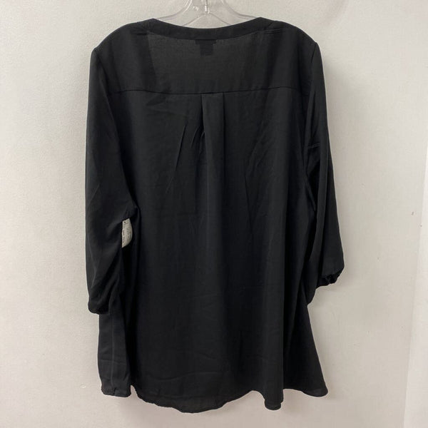 evans WOMEN'S PLUS TOP black 22/24