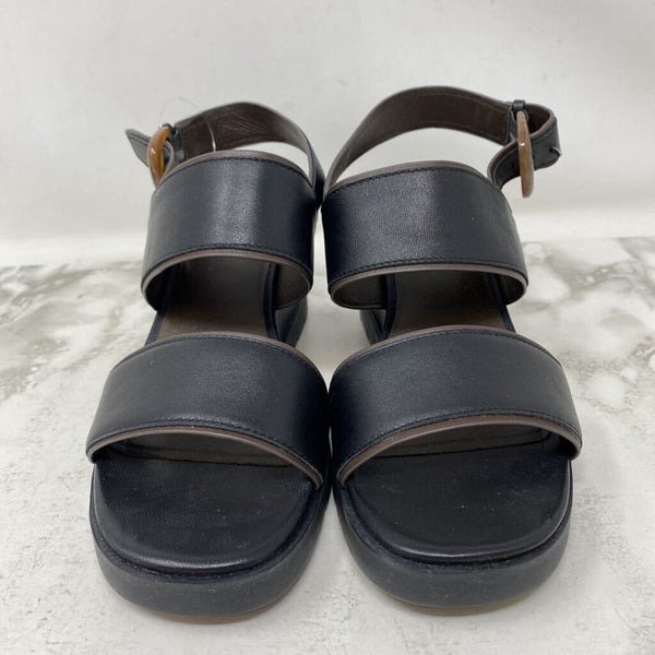 VINCE WOMEN'S SANDALS black brown 8