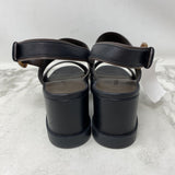 VINCE WOMEN'S SANDALS black brown 8