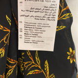 SANDRO WOMEN'S DRESS black yellow mix S