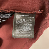 H&M WOMEN'S TOP burgundy white mix M