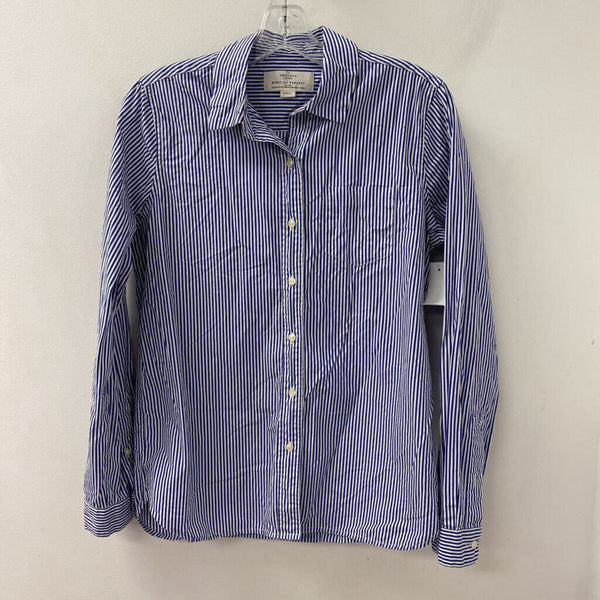 BIRDS OF PARADIS WOMEN'S BLOUSE/SHIRT blue white mix S