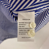 BIRDS OF PARADIS WOMEN'S BLOUSE/SHIRT blue white mix S
