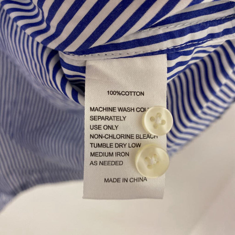 BIRDS OF PARADIS WOMEN'S BLOUSE/SHIRT blue white mix S