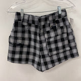 WOMEN'S SHORTS black white mix XS