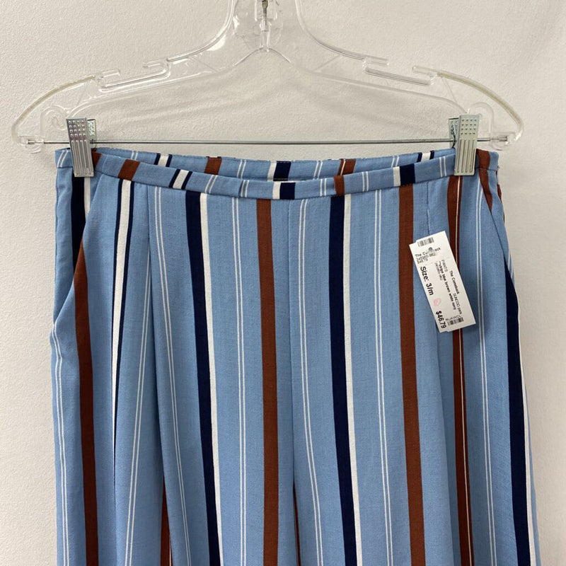 SUNCOO paris WOMEN'S PANTS blue brown white navy 3/m