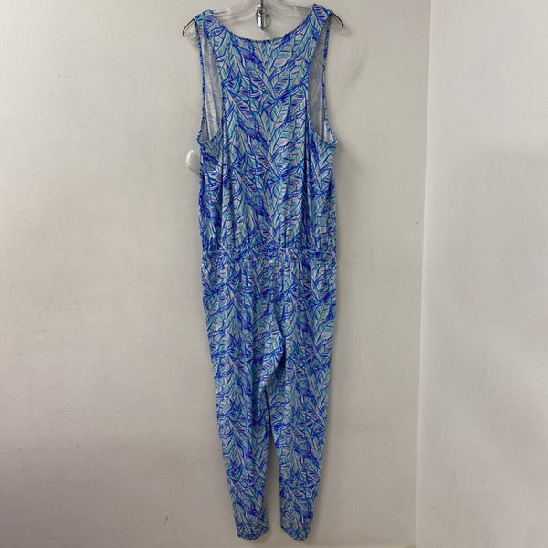 lilly pulitzer WOMEN'S JUMPSUIT blue purple white mix XL