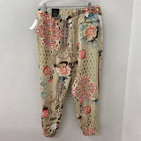BLACK LABEL by CHICO'S WOMEN'S PANTS beige rainbow mix 14/2.5