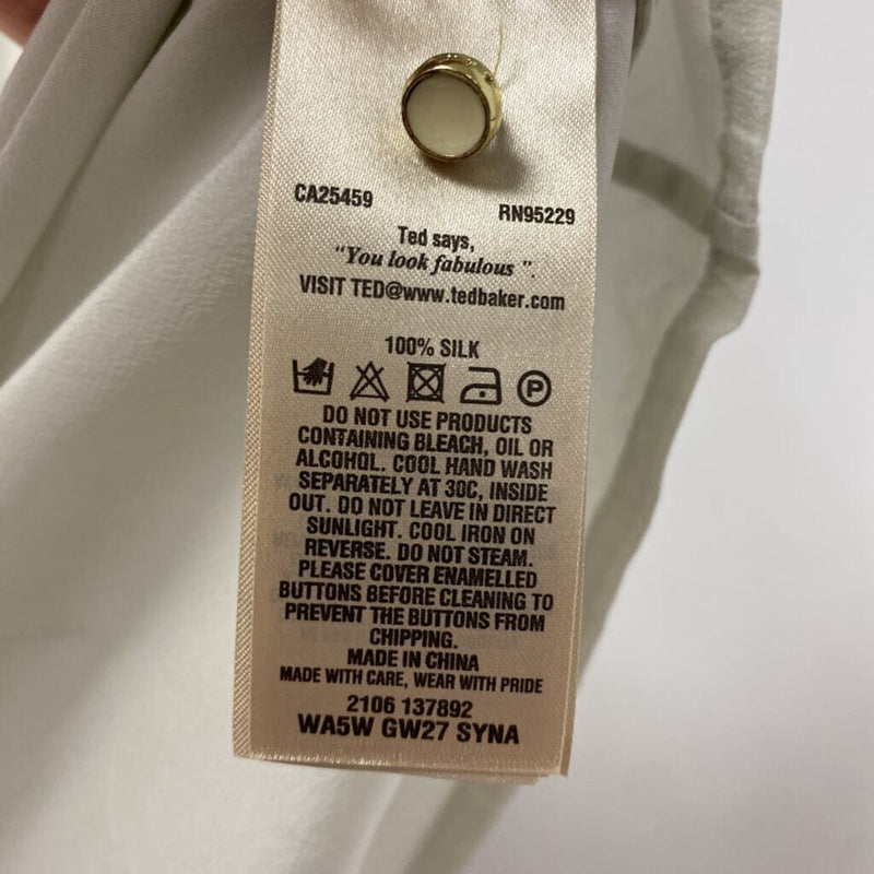 TED BAKER WOMEN'S BLOUSE/SHIRT grey 2/S