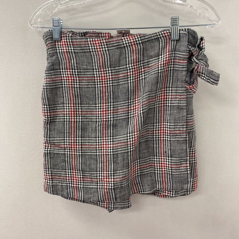 MANGO/MNG WOMEN'S SKIRT grey red mix XS