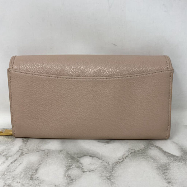 TORY BURCH WOMEN'S WALLET/WRISTLET blush-taupe gold