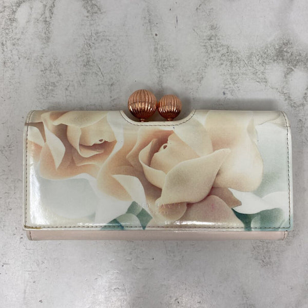 TED BAKER WOMEN'S WALLET/WRISTLET cream blush green