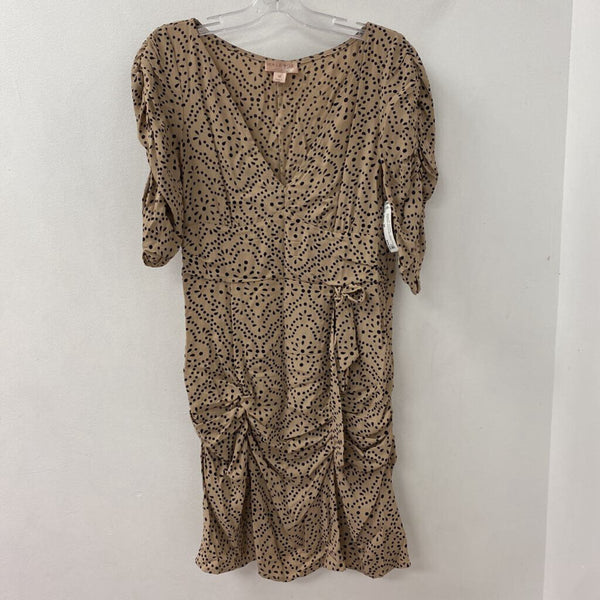 HALE BOB WOMEN'S DRESS light brown black mix M