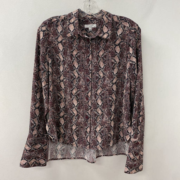 EQUIPMENT WOMEN'S BLOUSE/SHIRT pink purple black mix S