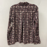 EQUIPMENT WOMEN'S BLOUSE/SHIRT pink purple black mix S
