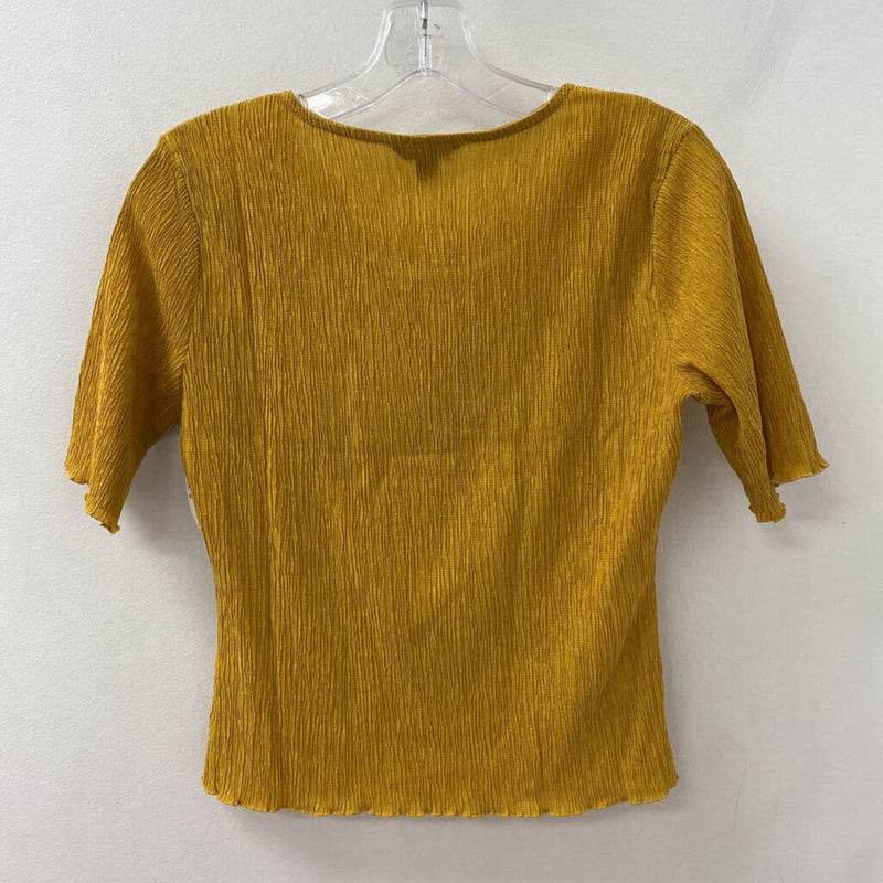 RW&CO WOMEN'S T-SHIRT mustard yellow S