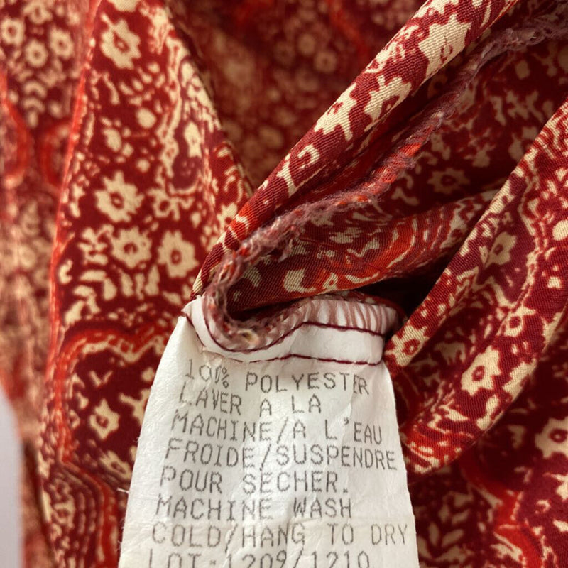 WOMEN'S DRESS red cream tan mix S/M
