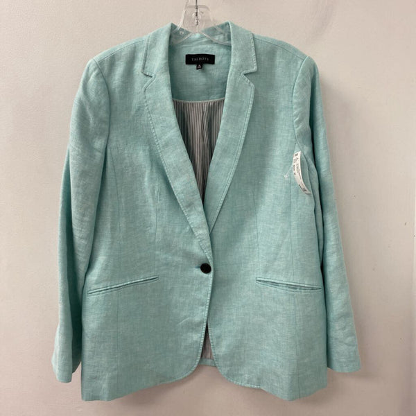 TALBOTS WOMEN'S BLAZER/JACKET teal 16