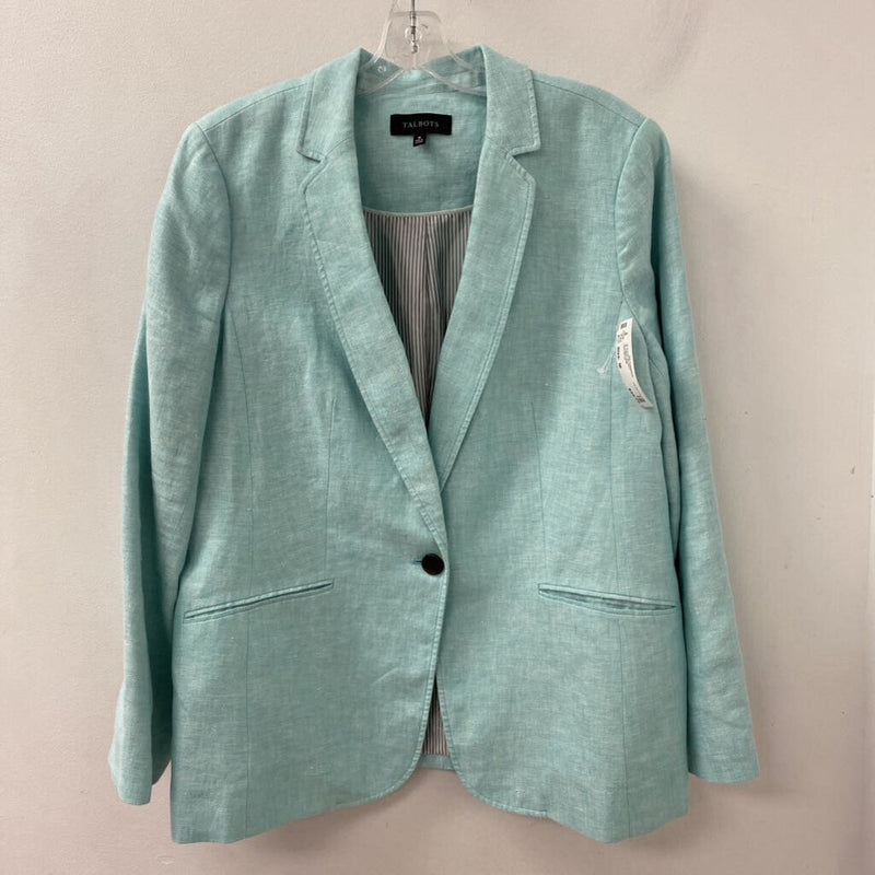 TALBOTS WOMEN'S BLAZER/JACKET teal 16
