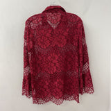 VALERIE KHALFON WOMEN'S BLOUSE/SHIRT burgundy M/38