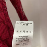 VALERIE KHALFON WOMEN'S BLOUSE/SHIRT burgundy M/38