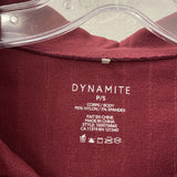 WOMEN'S TOP burgundy S