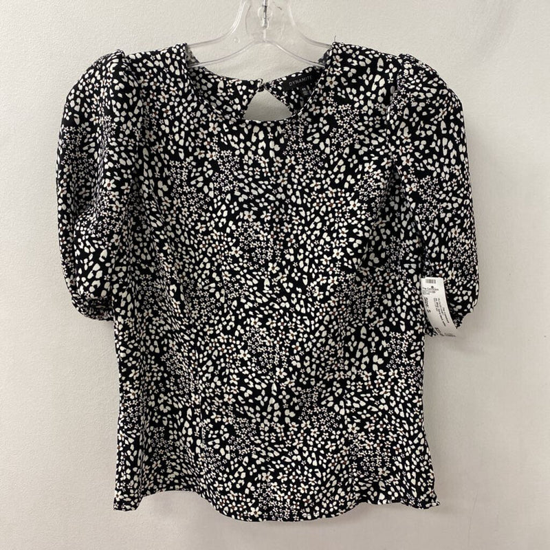 DYNAMITE WOMEN'S BLOUSE/SHIRT black white brown mix S