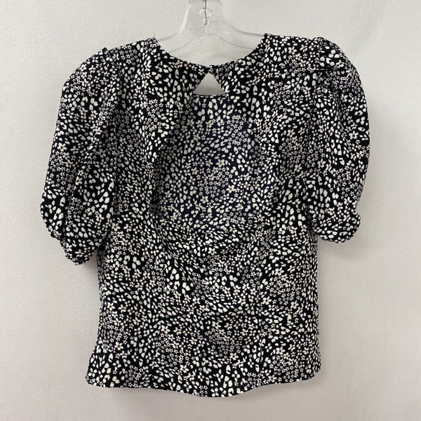 DYNAMITE WOMEN'S BLOUSE/SHIRT black white brown mix S