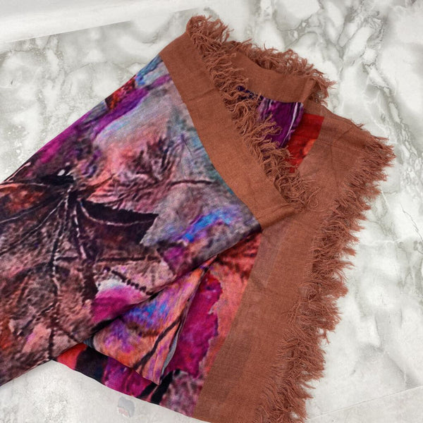 WOMEN'S SCARF/SHAWL red multi mix