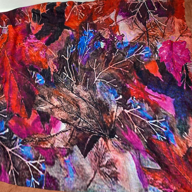 WOMEN'S SCARF/SHAWL red multi mix