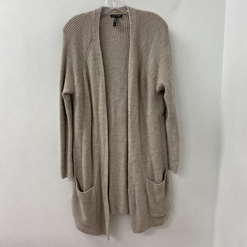 EILEEN FISHER WOMEN'S CARDIGAN light taupe L