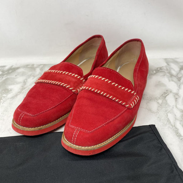 RON WHITE WOMEN'S FLATS red cream 38.5