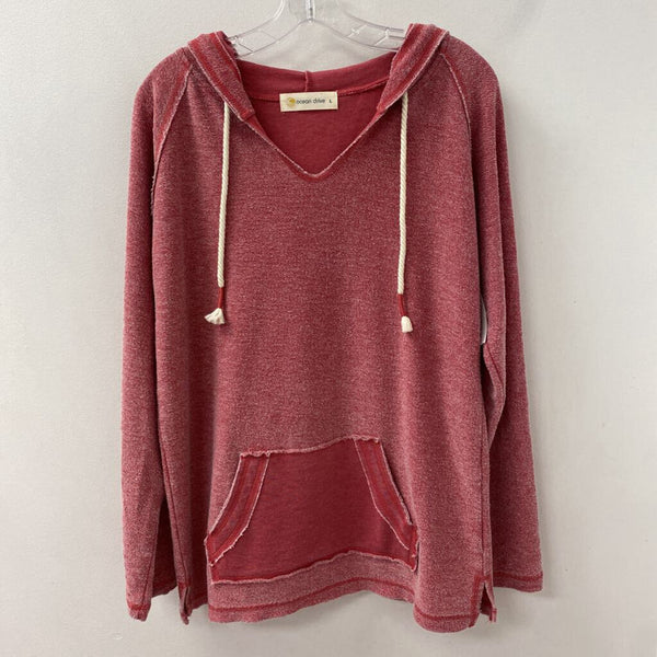 ocean drive WOMEN'S TOP faded red L