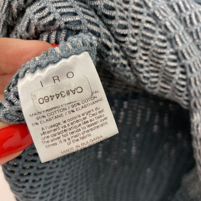 IRO WOMEN'S SKIRT blue silver 36
