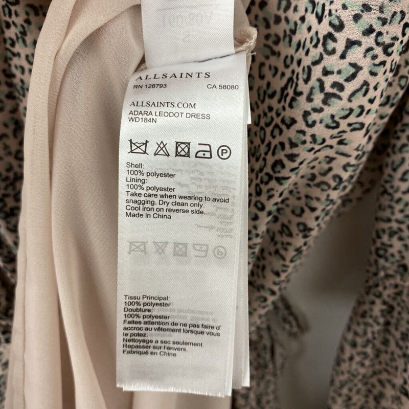 ALL SAINTS WOMEN'S DRESS beige green S