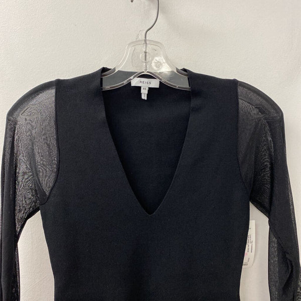 REISS WOMEN'S SWEATER black XS