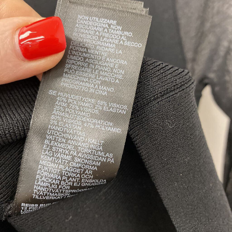 REISS WOMEN'S SWEATER black XS