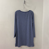 MAX STUDIO WOMEN'S DRESS blue white XL