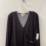 MICHAEL/Michael Kors WOMEN'S DRESS black red pattern XL