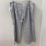 WOMEN'S PLUS BOTTOM blue white 2X