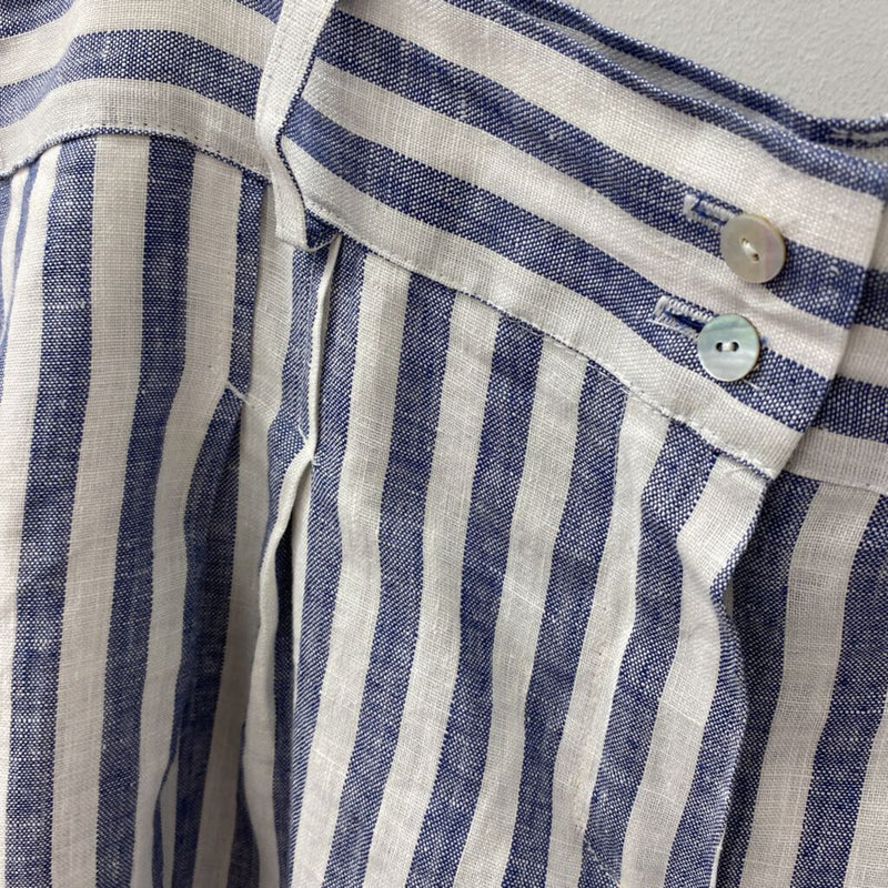 WOMEN'S PLUS BOTTOM blue white 2X