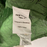 NICE THINGS WOMEN'S BLOUSE/SHIRT green black S