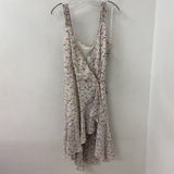 WOMEN'S DRESS white multi floral L